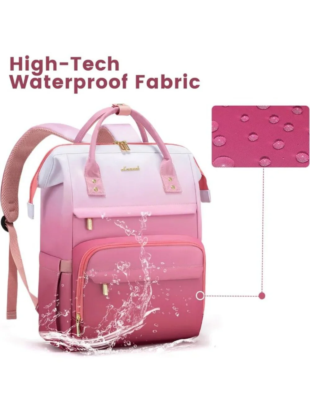 Stylish Gradient Laptop Backpack for Women | Work & College Computer Bag